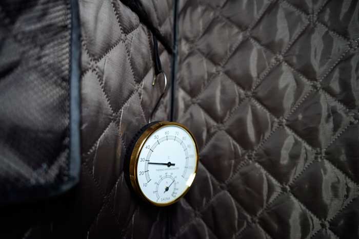 おうちDEサウナ　温度計設置