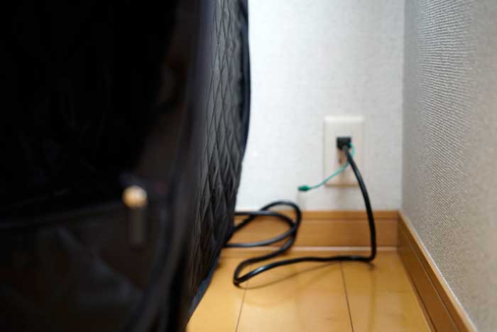 おうちDEサウナ　ACコンセント